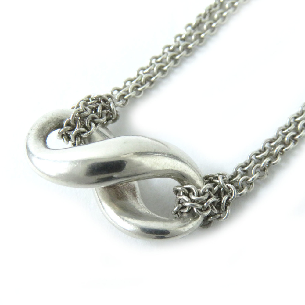 Tiffany Infinity Double Chain Necklace Silver